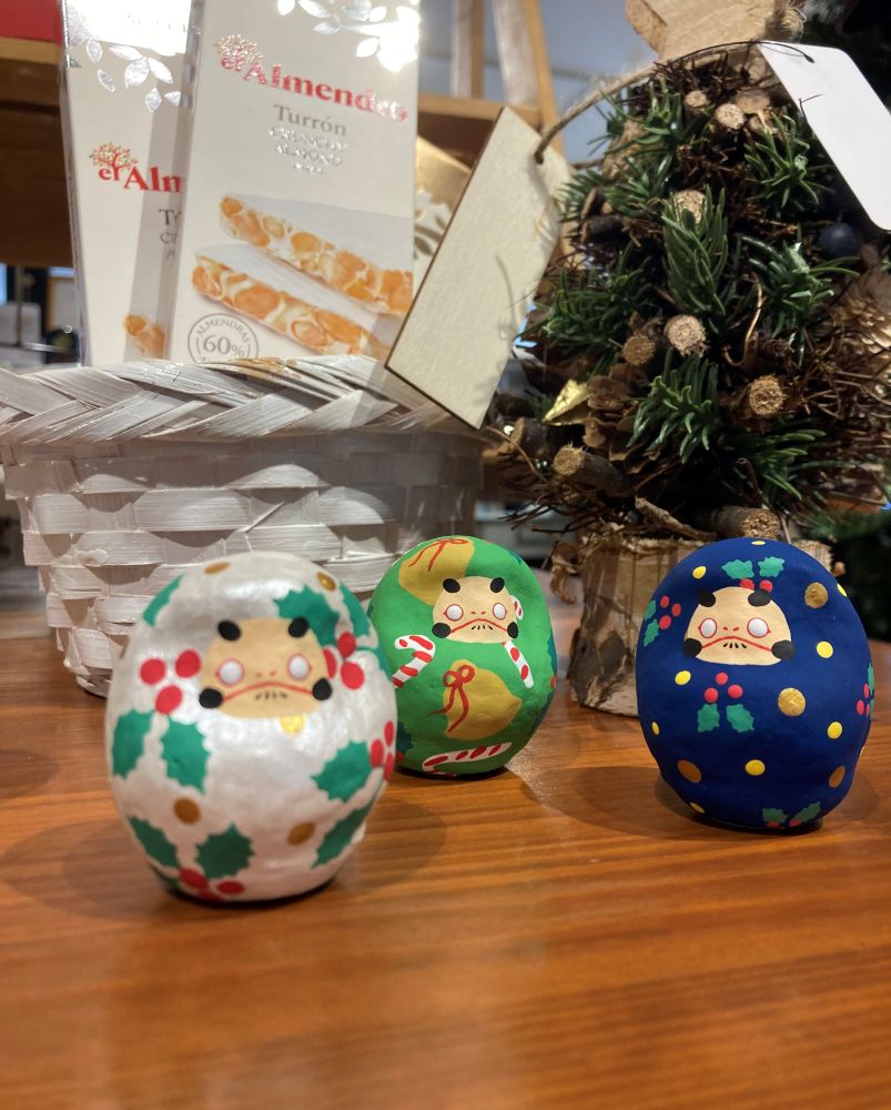 クリスマスだるま/紺　山口さくら