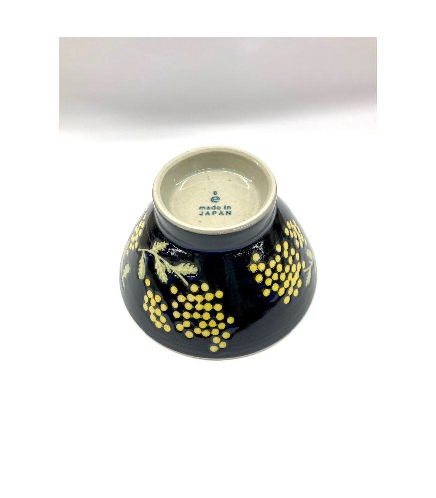 ミモザワルツ/茶碗 ネイビー