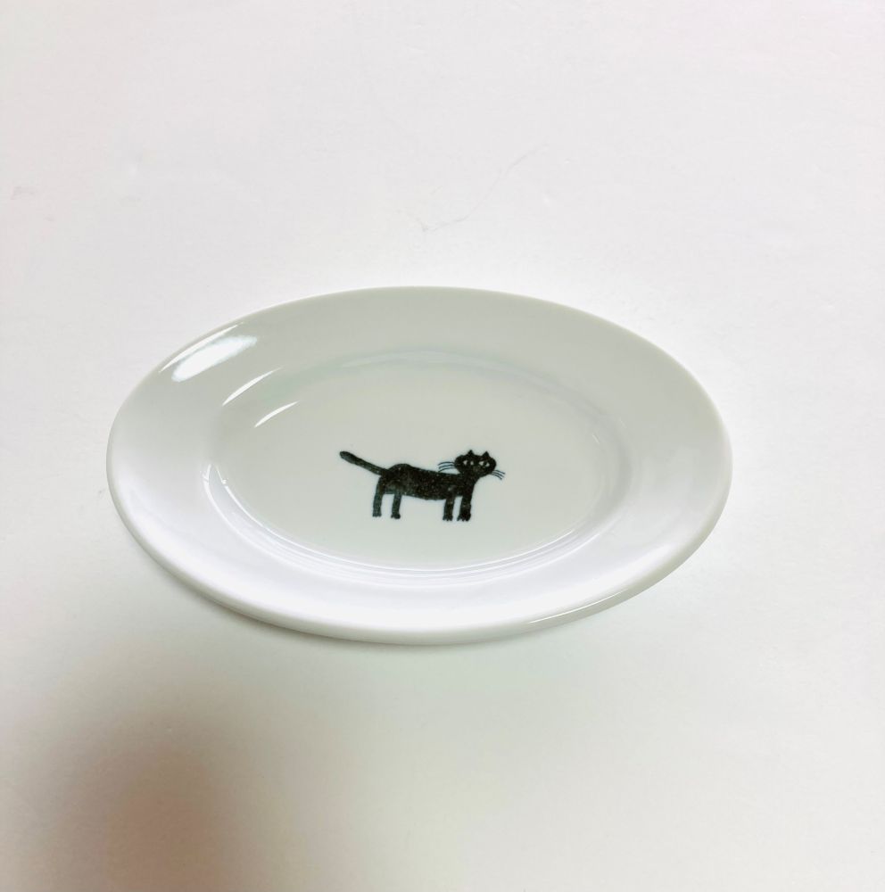 トラネコボンボン 猫の楕円皿(小)
