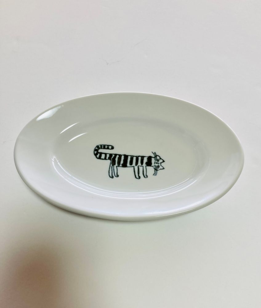 トラネコボンボン 猫の楕円皿(大)