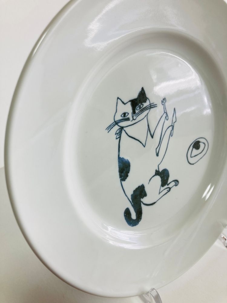 トラネコボンボン 猫の丸皿(大)