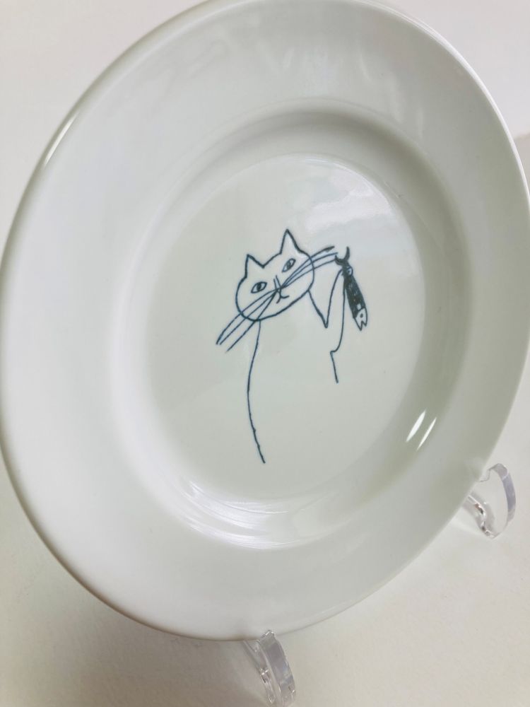 トラネコボンボン 猫の丸皿(小)