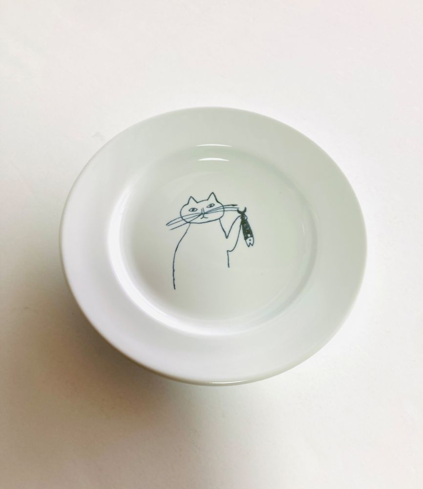 トラネコボンボン 猫の丸皿(小)
