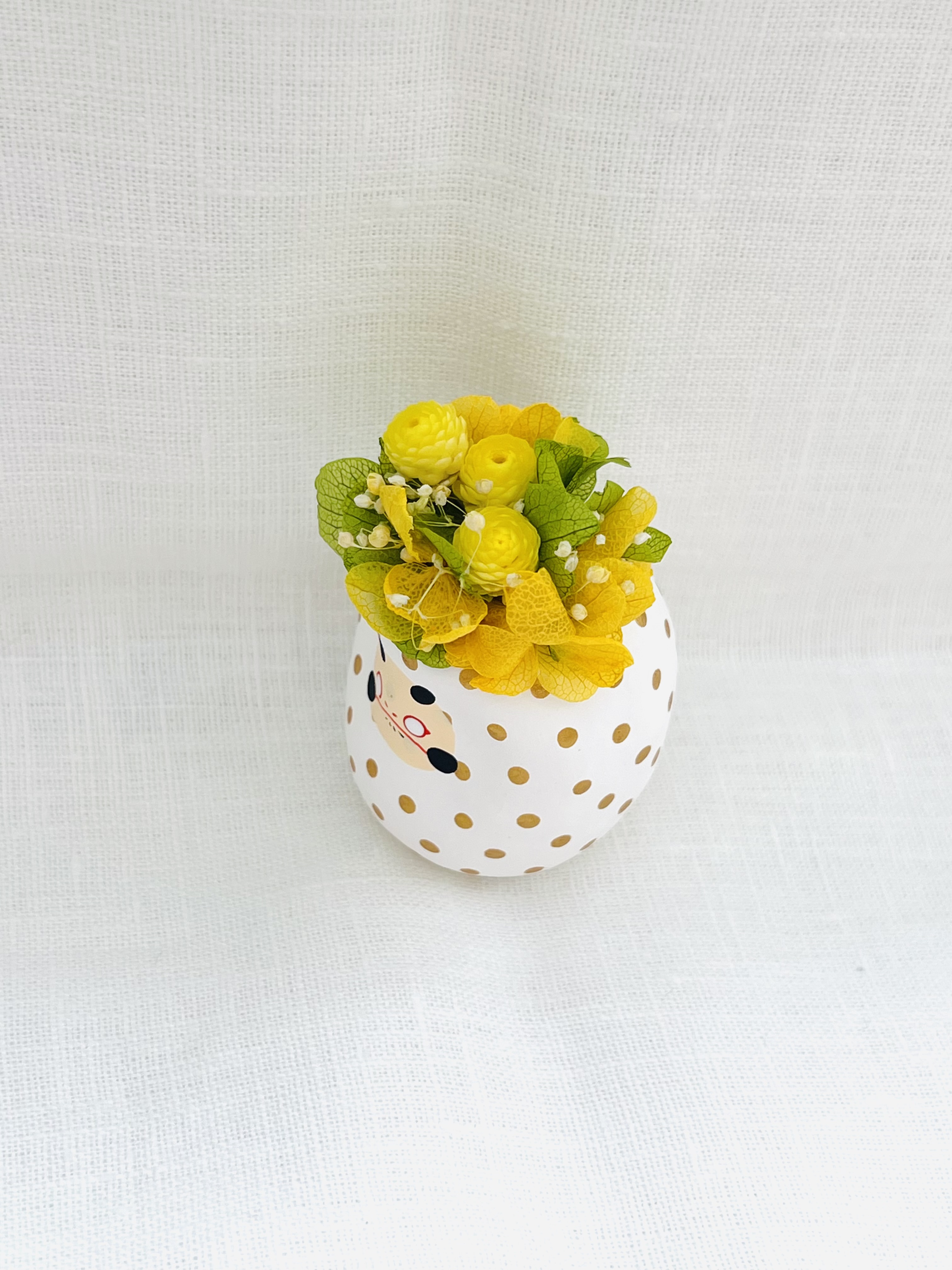 ブーケ付きだるま 山口さくら