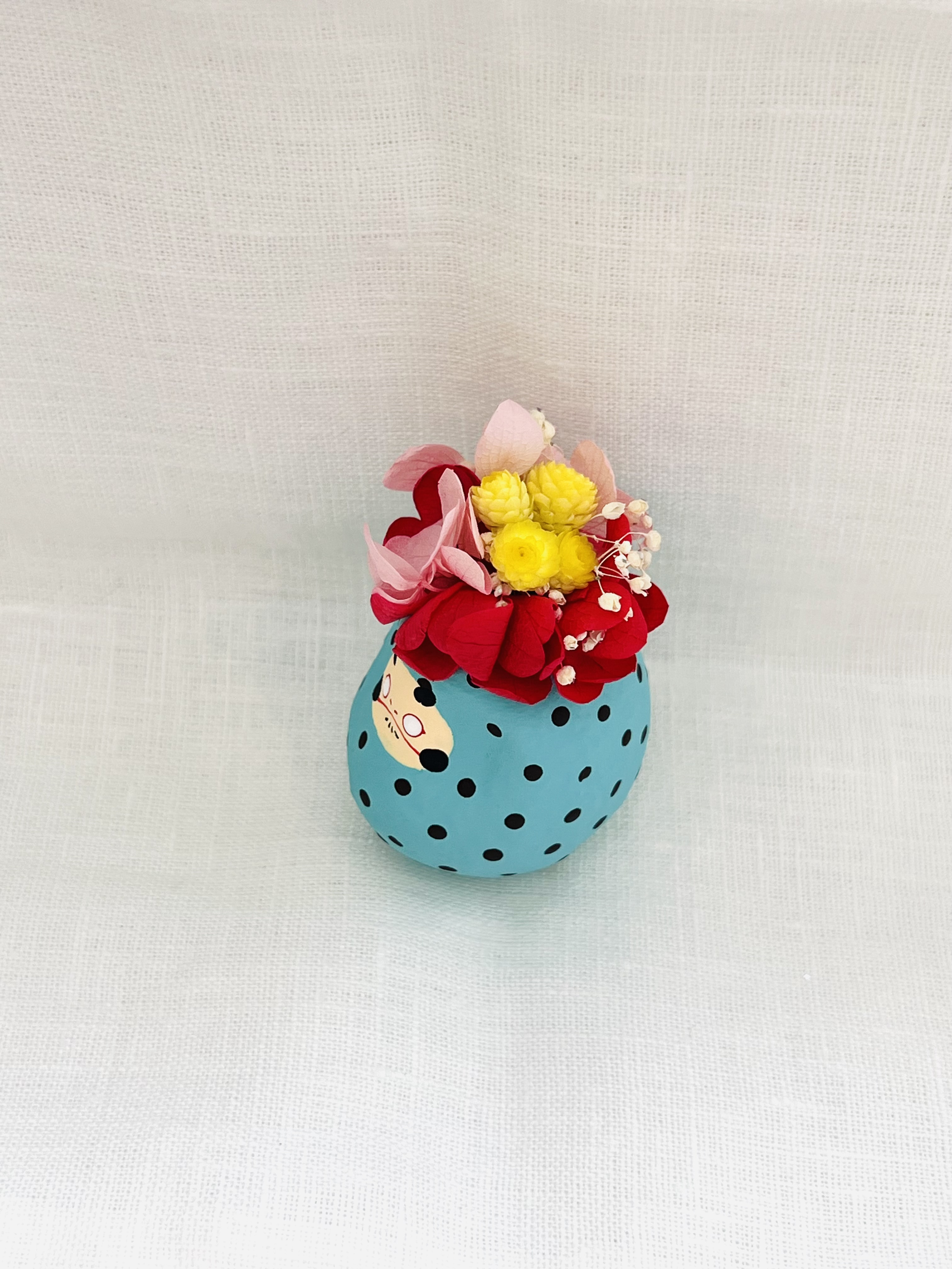 ブーケ付きだるま 山口さくら