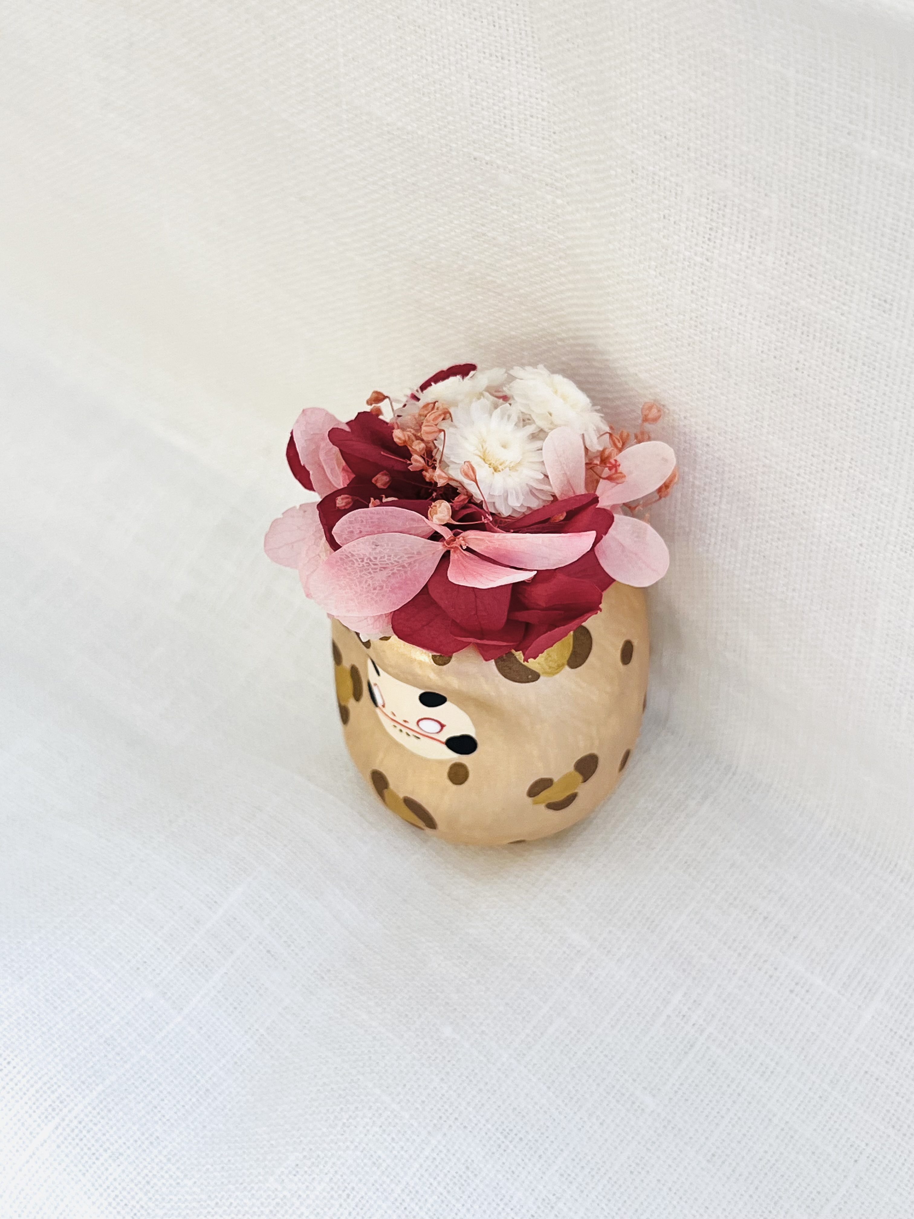 ブーケ付きだるま 山口さくら