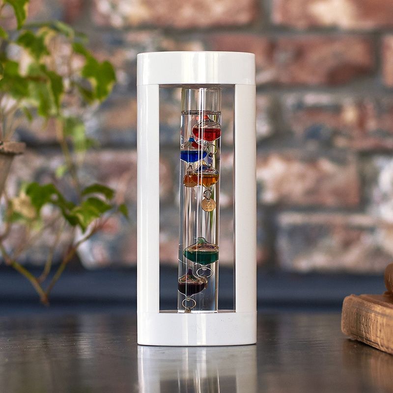 ガラスフロート温度計S(ホワイト)