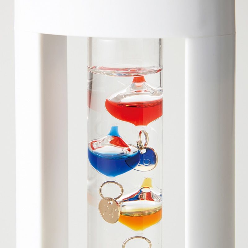 ガラスフロート温度計S(ホワイト)